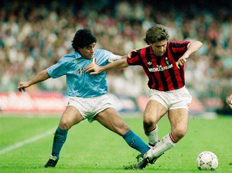 מראדונה ואנצ'לוטי בימים יפים (Getty)