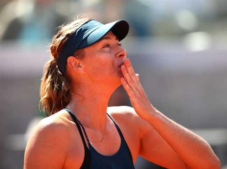 שראפובה בסיבוב השני (Getty)