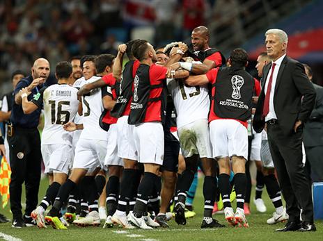 קוסטה ריקה חגגה שער בכורה, אבל בכל זאת הפסידה (getty)