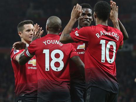 קבוצה שונה תחת סולשיאר. יונייטד חוגגת (getty)