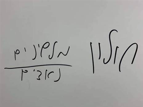 כתובות נאצה מכוערים באולם בחולון