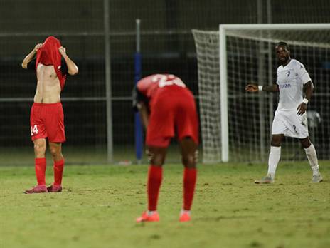 "מאוד מאכזב". שחקני רעננה מאוכזבים (צילום: אנצ'ו גוש, סוכנות ג'יני)