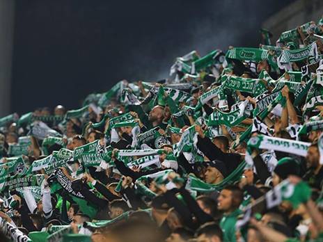 אוהדי חיפה. ינדדו לנתניה (צילום: לירון מולדובן)