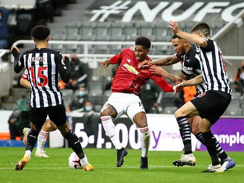 רשפורד ביער של שחקני ניוקאסל, יונייטד התקשתה מאד (getty)