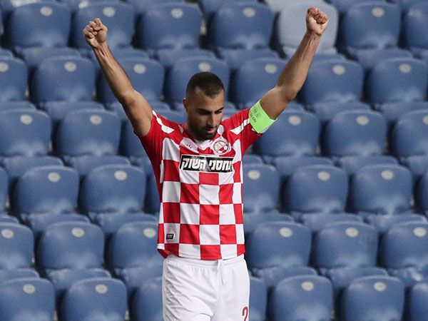 שמח במיוחד. טאהא (צילום: דני מרון)