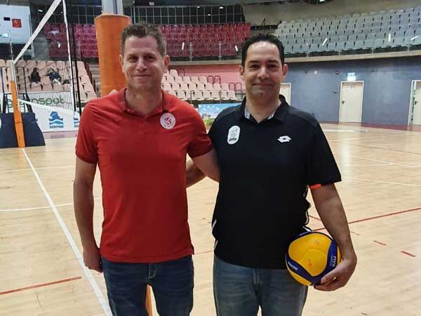 מאמני המעפיל ומטה אשר/עכו, זוהר בר נצר ונועם כץ (איגוד הכדורעף)