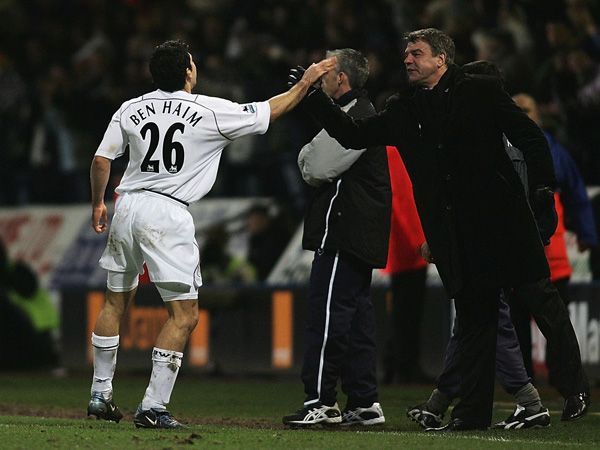 בן חיים עם אלרדייס. המאמן שתחתיו שיחק הכי הרבה (Getty)