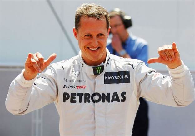 מיכאל שומאכר במדי מרצדס (צילום: Getty)