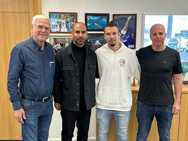 גולדברג לאחר החתימה (מכבי חיפה)