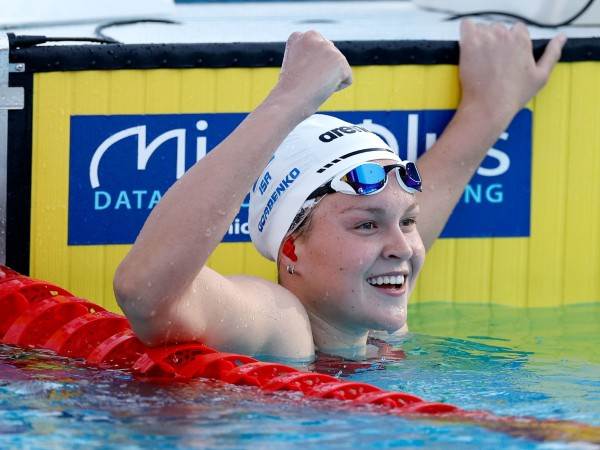 לא עוצרת. גורבנקו ברגע הזכייה (קרדיט: סימונה קסטרווילארי, איגוד שחייה)