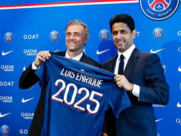 איחר למעמד. אל חלאיפי ולואיס אנריקה (GETTY)