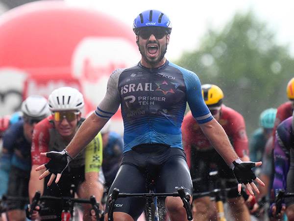 קוגוט ברגע הניצחון (הצילום: באדיבות ספרינט סייקלינג)