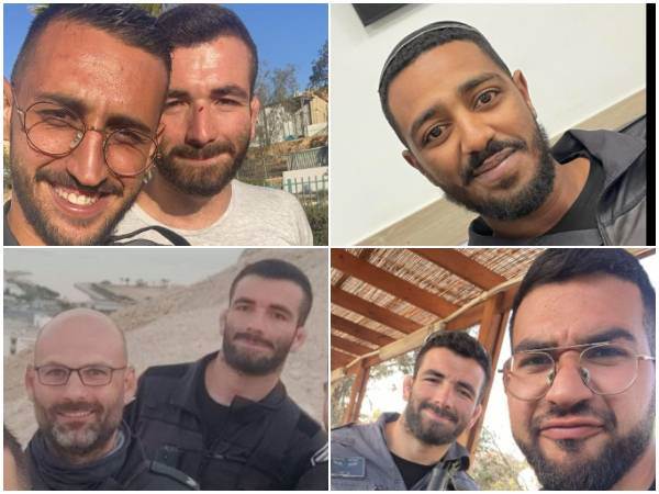 ארונוב יחד עם חבריו שנפלו (קרדיט צילום: פרטי)