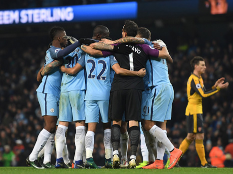 אותתה לצ'לסי. סיטי חוגגת על ארסנל (getty)