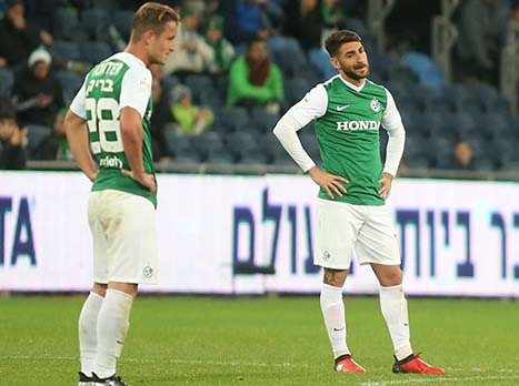 לא הפסיקו להחמיץ. שחקני חיפה (יוסי שקל)