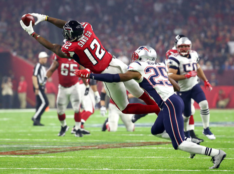 מוחמד סאנו נכנס לעניינים עם תפיסה יפה (Getty)