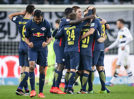 שחקני לייפציג. נותנים פייט לבאיירן (getty)