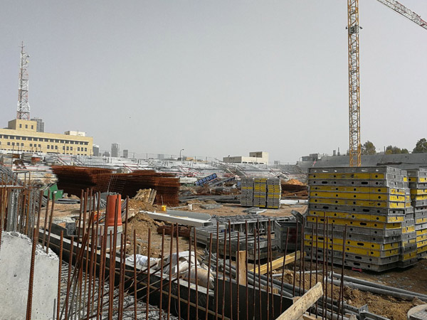 בהפועל התרשמו מאוד מקצב העבודה: "רואים שמושקעת כאן עבודה רבה"