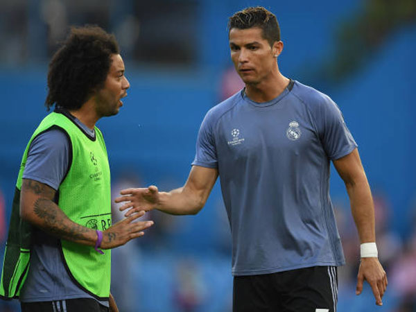 ישתפו פעולה גם בטורינו? רונאלדו ומרסלו (getty)