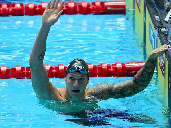 דרסל. האמריקאי הראשון לזכות במקצה (Getty Images)