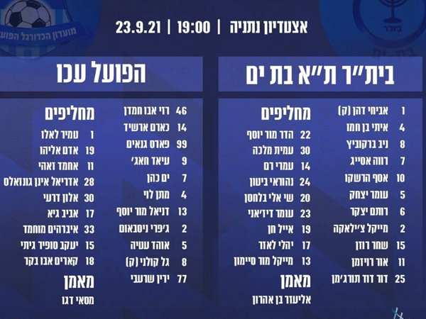 (באדיבות: מנהלת ליגה)