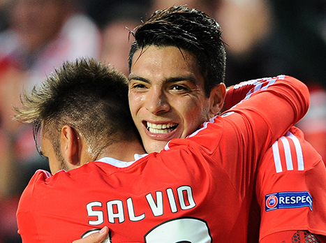 חימנס משוער. שער יתרון אדיר לבנפיקה (getty)