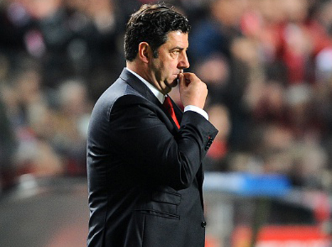 יכול להיות גאה במסע של בנפיקה. המאמן רוי ויטוריה נפרד מליגת האלופות (getty)