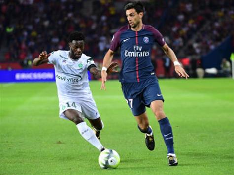 פ.ס.ז` רגועה הרבה יותר אחרי השער שכבשה (getty)