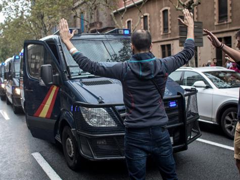 במקביל, זה מה שקורה כרגע בעיר ברצלונה (getty)