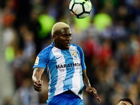 בראון אידיי. לא בטוח שהחלוץ של מלאגה יגיע הערב להרבה מצבים ליד השער של נבאס (getty)