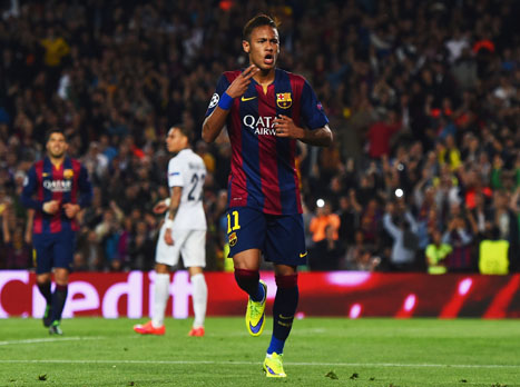 לפאריס נשאר רק לשחק על הכבוד ואולי להבקיע איזה שער ניחומים. בינתיים ניימאר ובארסה חוגגים (Getty)