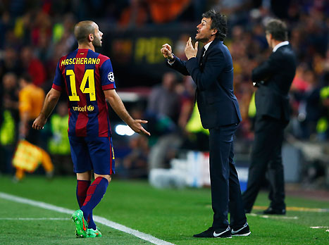 ללואיס אנריקה נגמרו החילופים, אבל זה לא באמת משנה כי הוא כבר עלה לחצי הגמר (Getty)