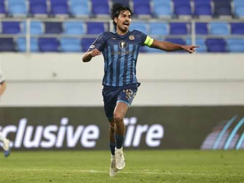 כמעט חצי שעה של כדורגל והצהובים לא נראים רע, לצד מיעוט המצבים שלהם (האתר הרשמי של מכבי ת``א)