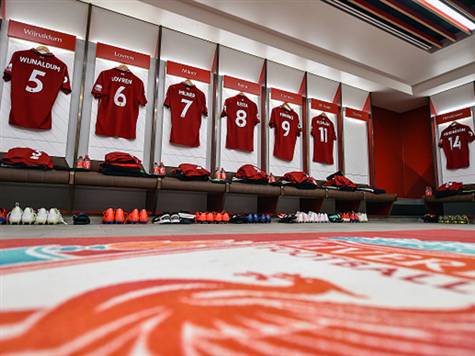 חדר ההלבשה של המייטי רדס מצוחצח ומבריק לקראת המשחק (getty)