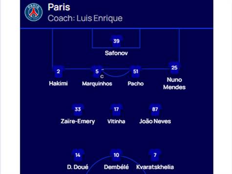 ה-11 של פ.ס.ז' עם דואה ודמבלה&nbsp;