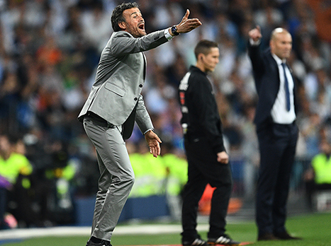 משחק ליגה אחרון של לואיס אנריקה על הקווים. יביא אליפות? (getty)