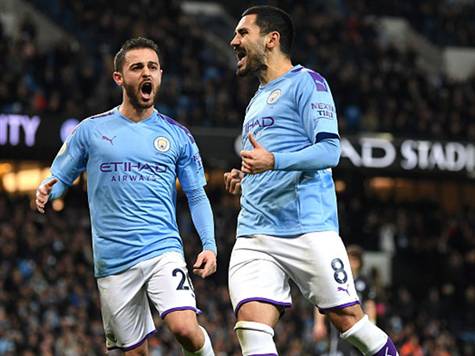 <STRONG>השריקה להפסקה: יתרון לסיטי</STRONG> (getty)