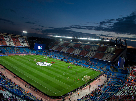 הויסנטה קלדרון מתחיל להתמלא. במשחקי הבית של אתלטיקו יש תמיד אווירה חמה (getty)