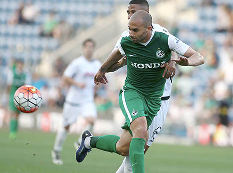 עומר דמארי. ההתקפה של מכבי חיפה נרדמה (צילום: אלן שיבר)