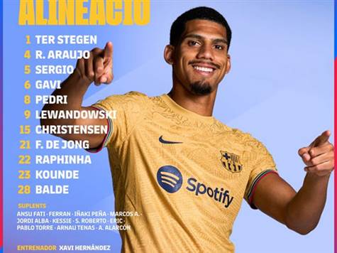 <STRONG>לבנדובסקי יפתח. פורסם הרכב ברצלונה למשחק</STRONG>