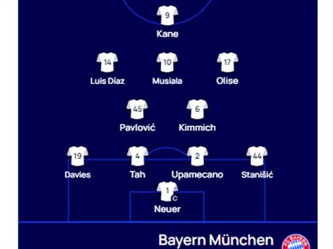 ה-11 של באיירן עם דייויס ומוסיאלה&nbsp;