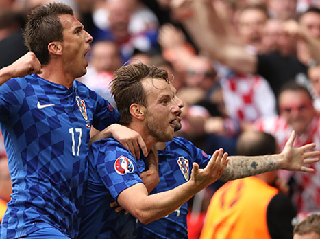 ראקיטיץ` והחברים בטירוף (getty)