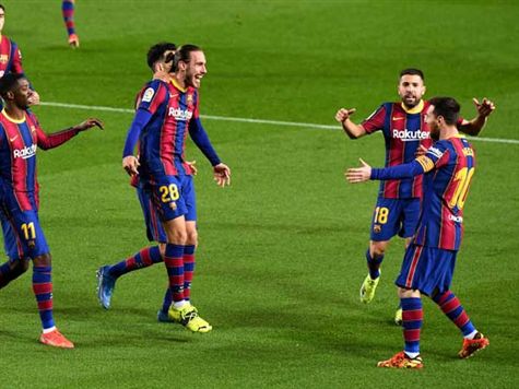 אם לא יקרה פה נס באמת יוצא דופן, ברצלונה תסגור משחק ליגה 17 ברציפות ללא הפסד. הרצף האדיר הזה בדרך להחזיר אותה בכל הכוח למאבק על האליפות (GETTY)