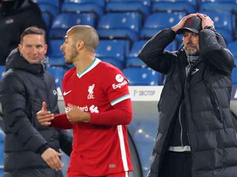 ליברפול איבדה הזדמנות גדולה לטפס למקום הרביעי, אם זה רלוונטי בכלל. שתי הקבוצות נעצרו אחרי שלושה ניצחונות רצופים בליגה.&nbsp;(GETTY)