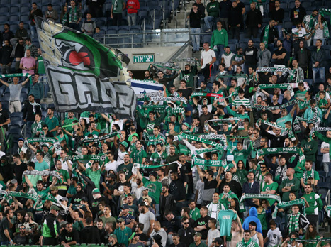 אוהדי חיפה שהגיעו לטדי לא רואים כדורגל טוב מקבוצתם (נמרוד גליקמן)