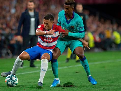 <STRONG>רגע לפני סיום המחצית הראשונה, מי יעשה את ההבדל בעבור ברצלונה במחצית השנייה? (getty)</STRONG>