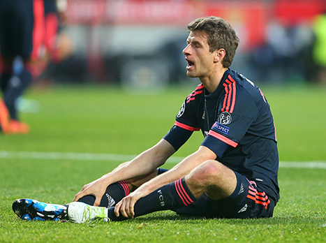 מולר מאוכזב. בנפיקה הפתיעה את באיירן (getty)