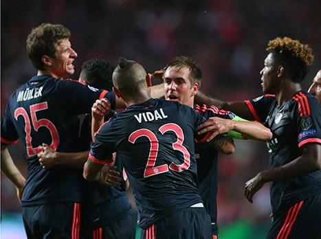 באיירן חוגגת שוויון יקר מפז (getty)