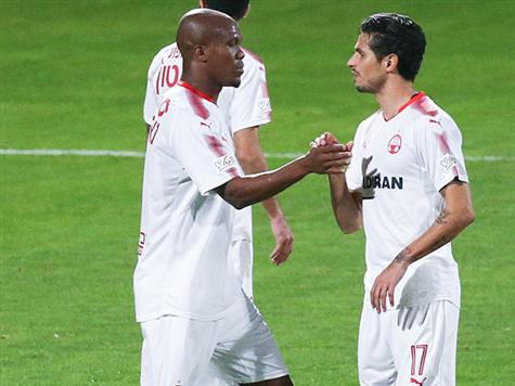 מחצית באצטדיון ר``ג, 0:2 להפועל ב``ש בהפסקה (דני מרון).