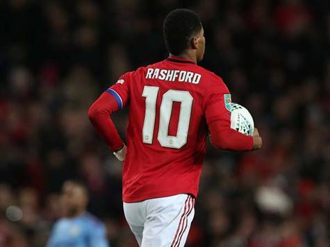 רשפורד עם שערו החמישי בדרבי. (getty)